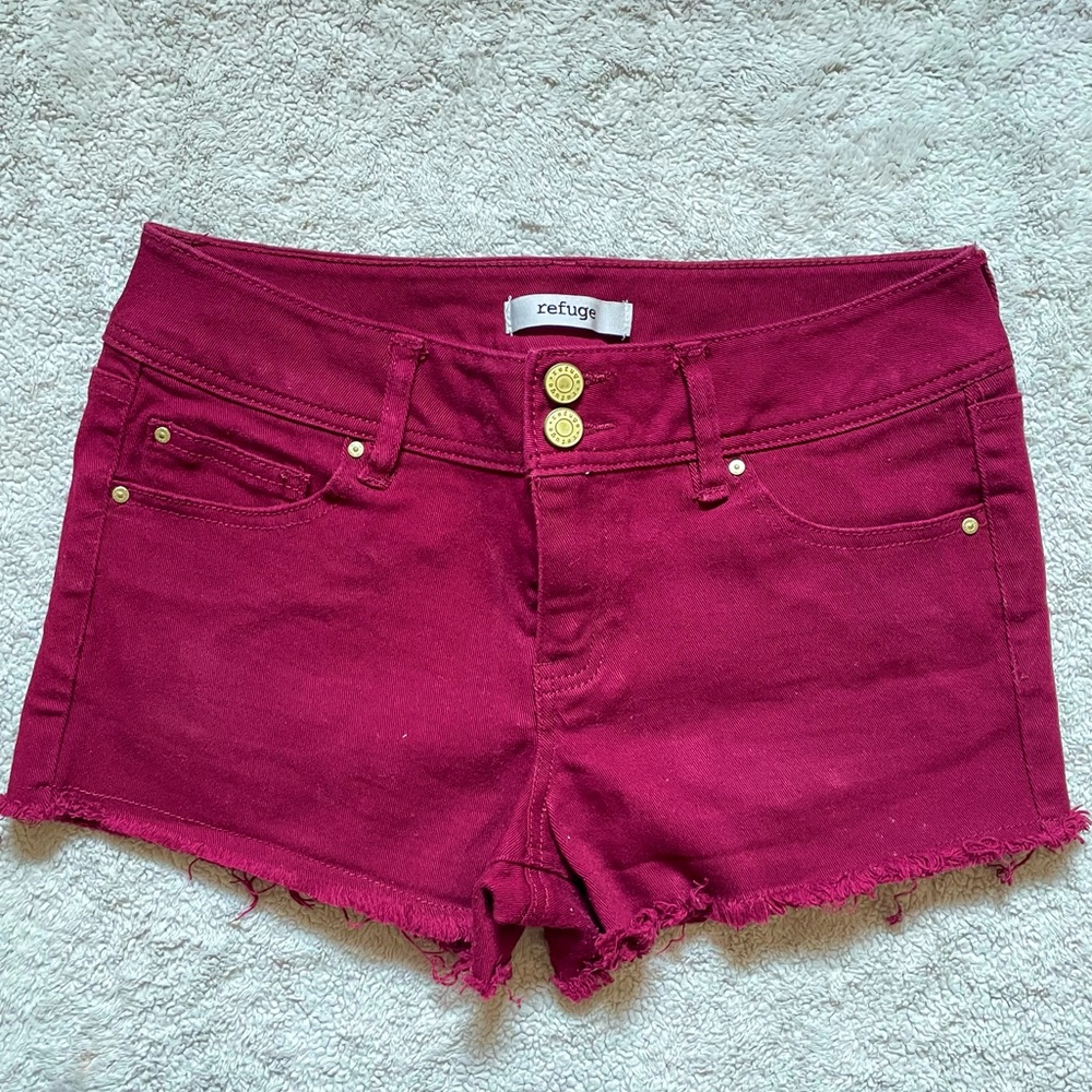 Charlotte Russe Size 6 Maroon Shorts